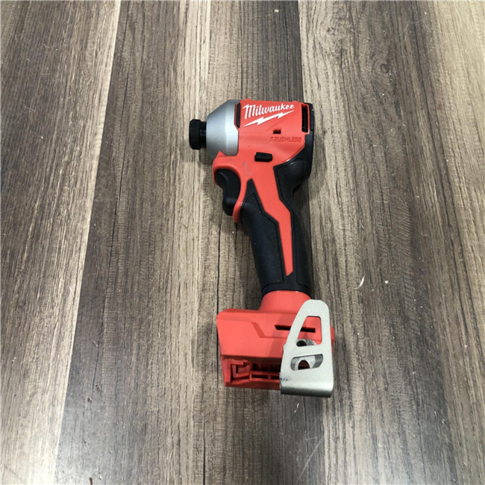 AS-IS Milwaukee 18V Lithium-Ion Brushless Cordless 1/4 in. Compact Impact Driver (Tool Only)