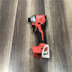 AS-IS Milwaukee 18V Lithium-Ion Brushless Cordless 1/4 in. Compact Impact Driver (Tool Only)