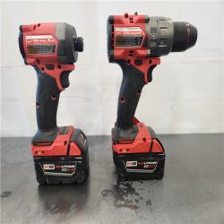AS-IS- Milwaukee FUEL 18V Lithium-Ion Brushless Cordless Hammer Drill and Impact Driver Combo Kit