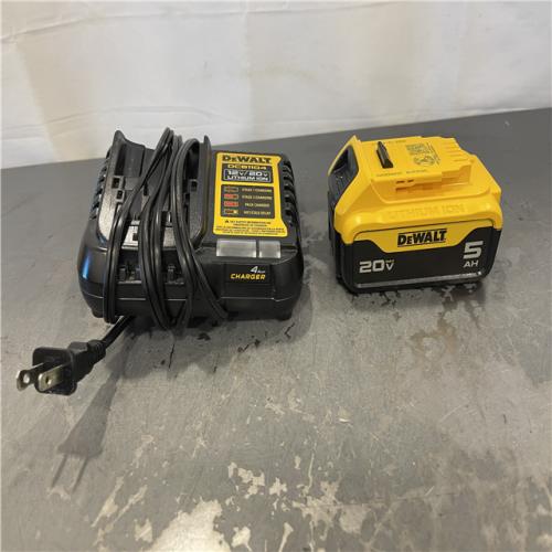 AS-IS - DEWALT 20-Volt Maximum XR 5.0 Ah Battery Pack and Charger