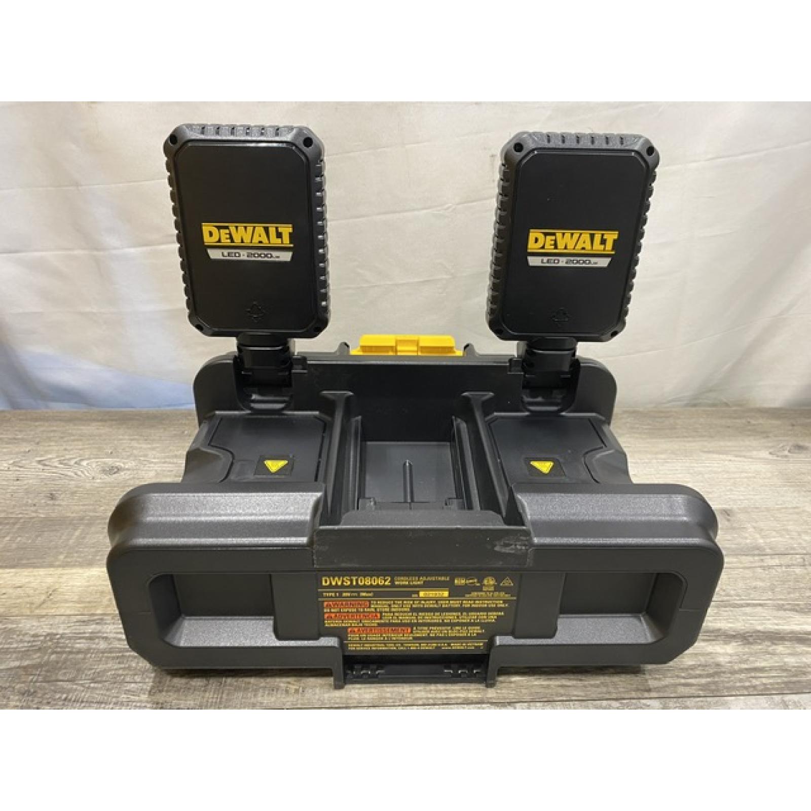 AS-IS DEWALT Tough System 2.0 Flex Volt 20V/60V Cordless LED Adjustable Work Light