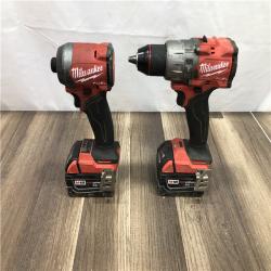 AS-IS Milwaukee FUEL 18V Lithium-Ion Brushless Cordless Hammer Drill and Impact Driver Combo Kit