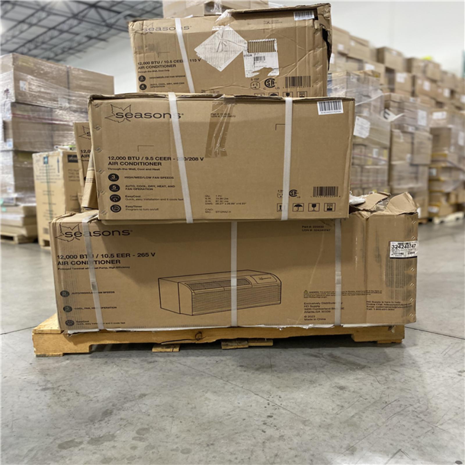 DALLAS LOCATION -Seasons® Air Conditioner -  PALLET  ( 5  UNITS  )