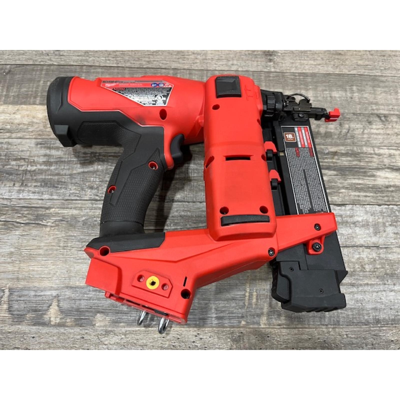 AS-IS Milwaukee FUEL 18-Volt Lithium-Ion Brushless Cordless Gen II 18-Gauge Brad Nailer (Tool-Only)