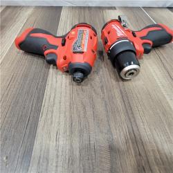 GOOD Milwaukee M12 12-Volt Lithium-Ion Brushless Cordless Subcompact Drill and Impact Driver Combo Kit W/2 Batteries and Bag (2-Tool)