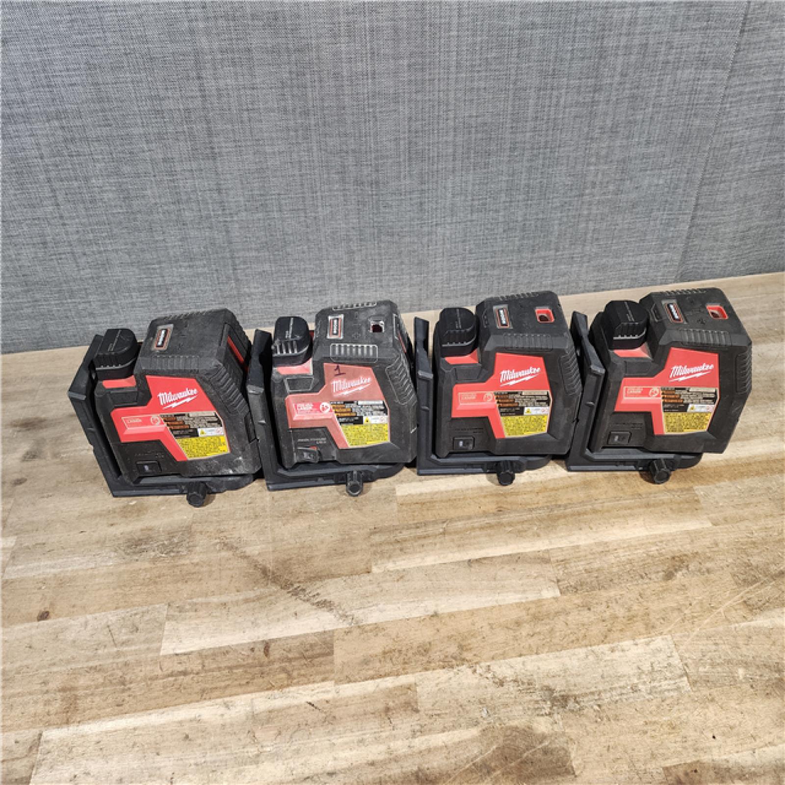 HOUSTON LOCATION - AS-IS MILWAUKEE LASER 4 TOOL COMBO