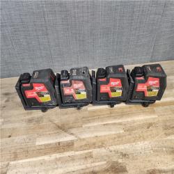 HOUSTON LOCATION - AS-IS MILWAUKEE LASER 4 TOOL COMBO
