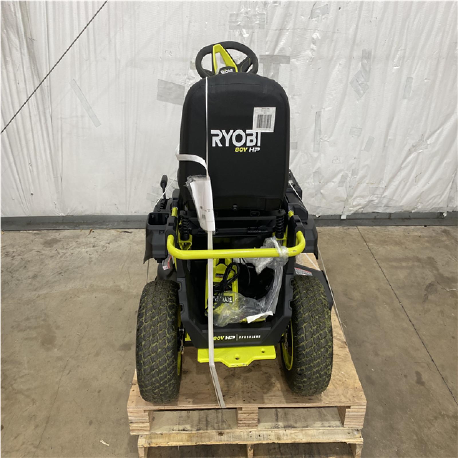 Houston Location - AS-IS Tool Pallet RYOBI 80V HP R1 SIT DOWN MOWER