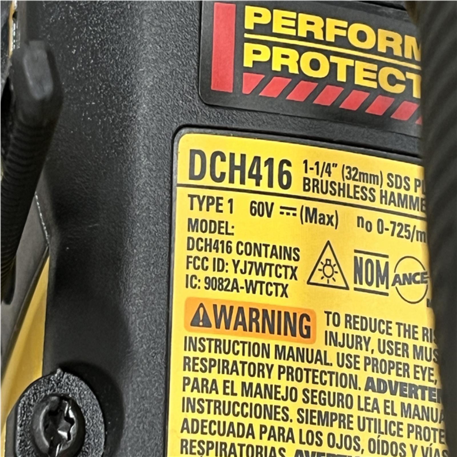 AS-IS DEWALT FLEXVOLT 60V MAX Cordless 1-1/4 in. SDS Plus Rotary Hammer (Tool Only)
