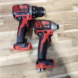 HOUSTON LOCATION - AS-IS Milwaukee 18V Lithium-Ion Cordless Drill Driver/Impact Driver Combo Kit