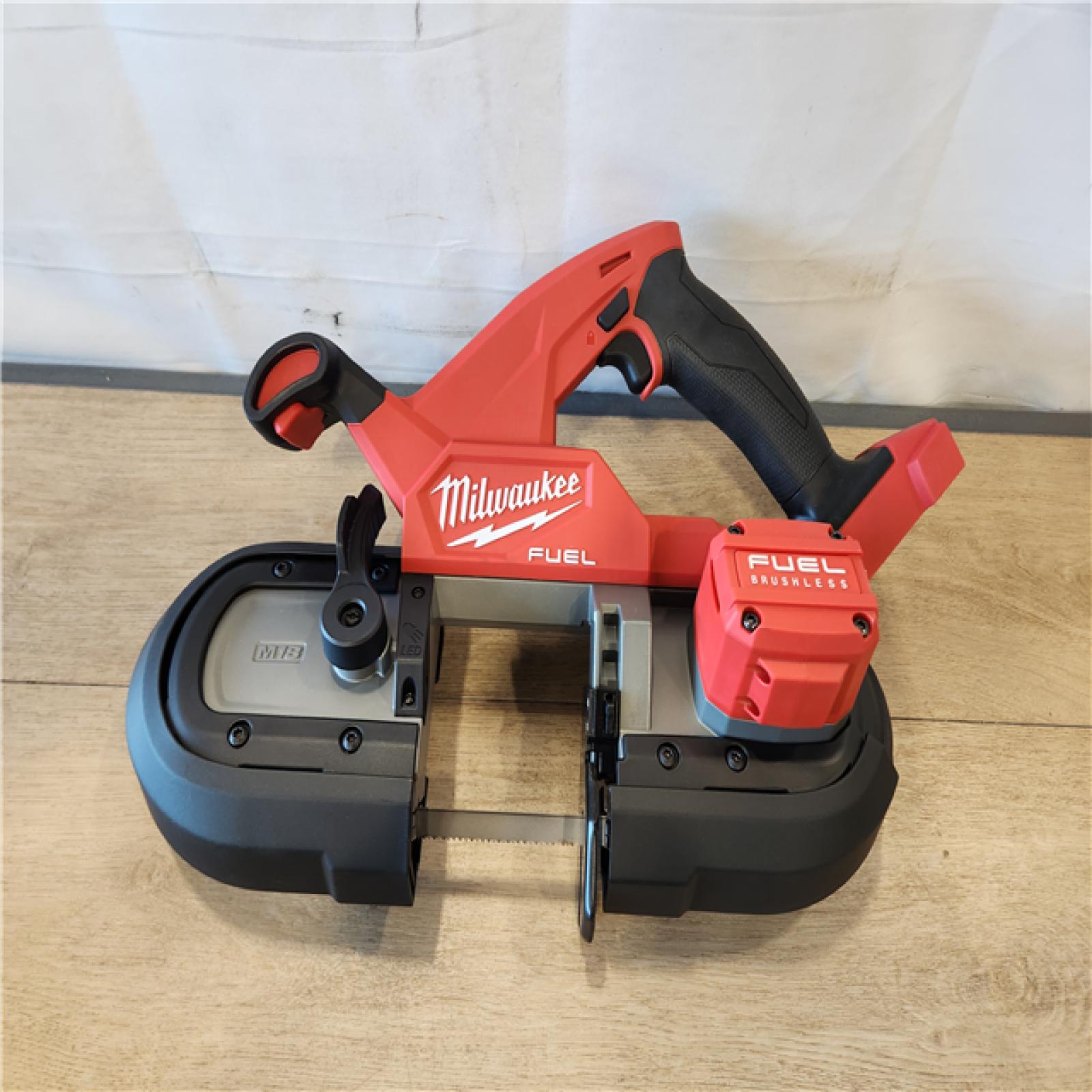 AS-IS- Milwaukee FUEL 18V Lithium-Ion Brushless Cordless Compact Bandsaw (Tool-Only)