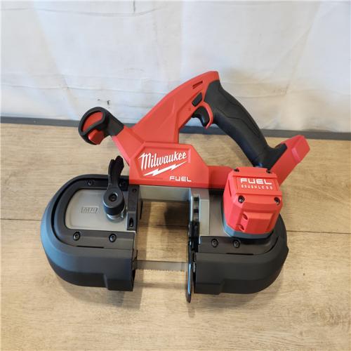 AS-IS- Milwaukee FUEL 18V Lithium-Ion Brushless Cordless Compact Bandsaw (Tool-Only)