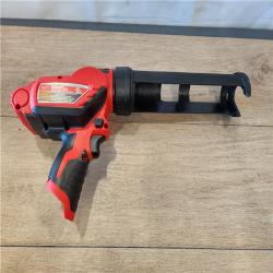 AS-IS- Milwaukee 12V Lithium-Ion Cordless 10 oz. Adhesive and Caulk Gun (Tool-Only)