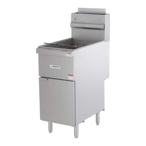 Phoenix NEW Magic Chef 35 Qt. 50 lb. Stainless Steel Commercial Propane Gas Fryer - 120,000 BTU (SEALED)