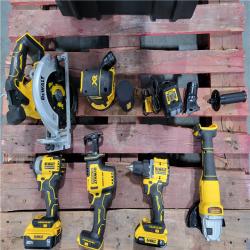 California AS-IS DEWALT 6 TOOL COMBO KIT 20V MAX BATTERY (2X)