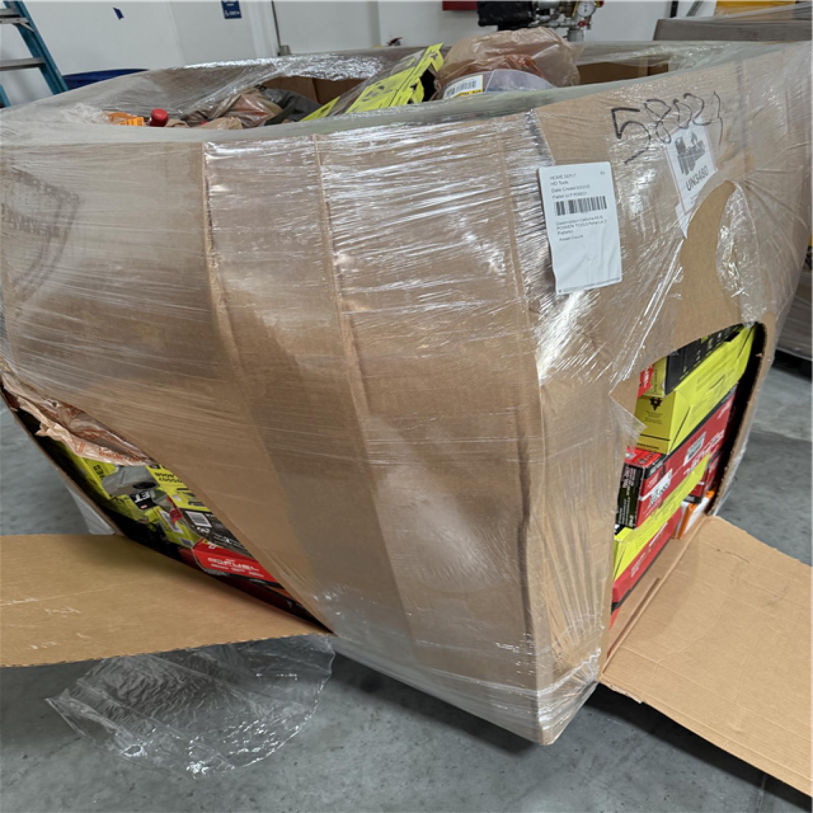 California AS-IS POWER TOOLS Partial Lot (3 Pallets) P-R058021