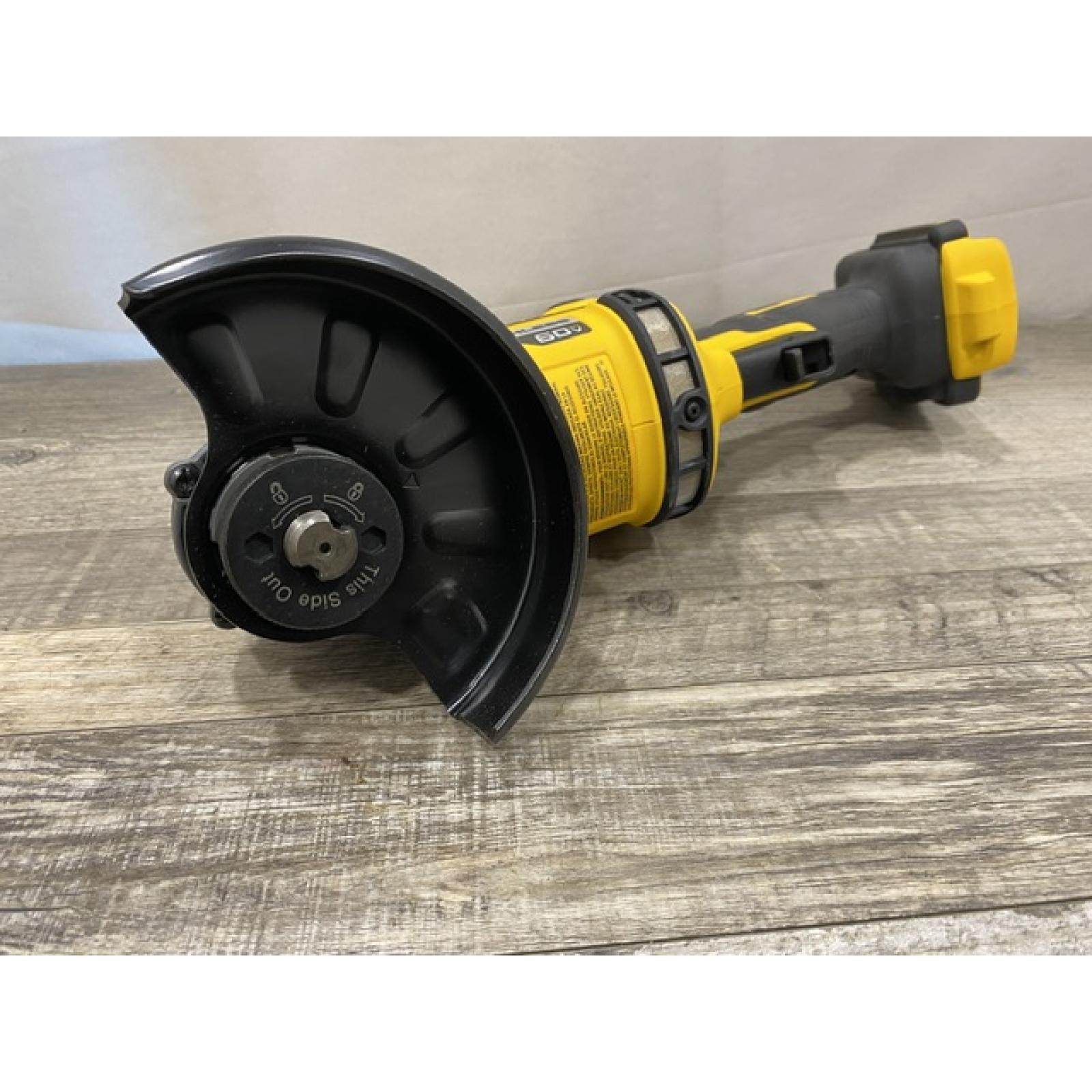 AS-IS DEWALT FLEXVOLT 60V MAX Cordless Brushless 4.5 in. to 6 in. Small Angle Grinder with Kickback Brake (Tool Only)