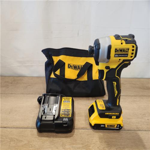 AS-IS- DEWALT ATOMIC 20V MAX* Brushless Cordless Compact 1/4 in. Impact Driver Kit