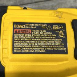 AS-IS DEWALT ATOMIC 20V MAX Lithium Ion Cordless 23 Gauge Pin Nailer Kit