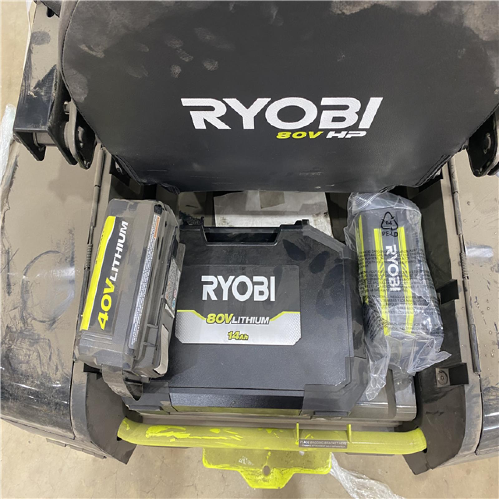 Houston Location - AS-IS Outdoor Power Equipment RYOBI 80V HP BRUSHLESS Z42Li SIT DOWN MOWER