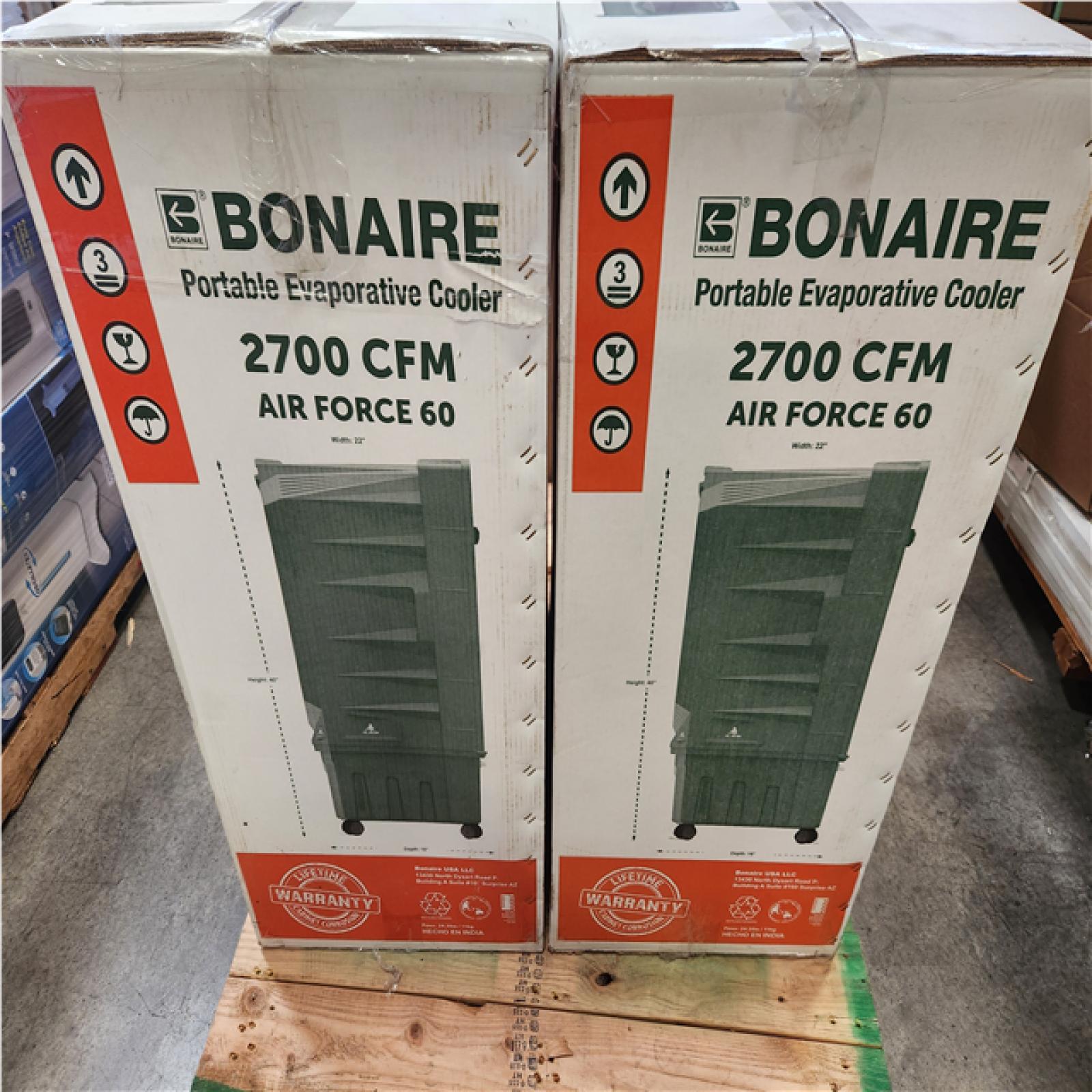Phoenix NEW Bonaire Durango Air Force 60 2700 CFM 3-Speed Portable Evaporative Cooler for 800 sq. ft. (2-Pack)