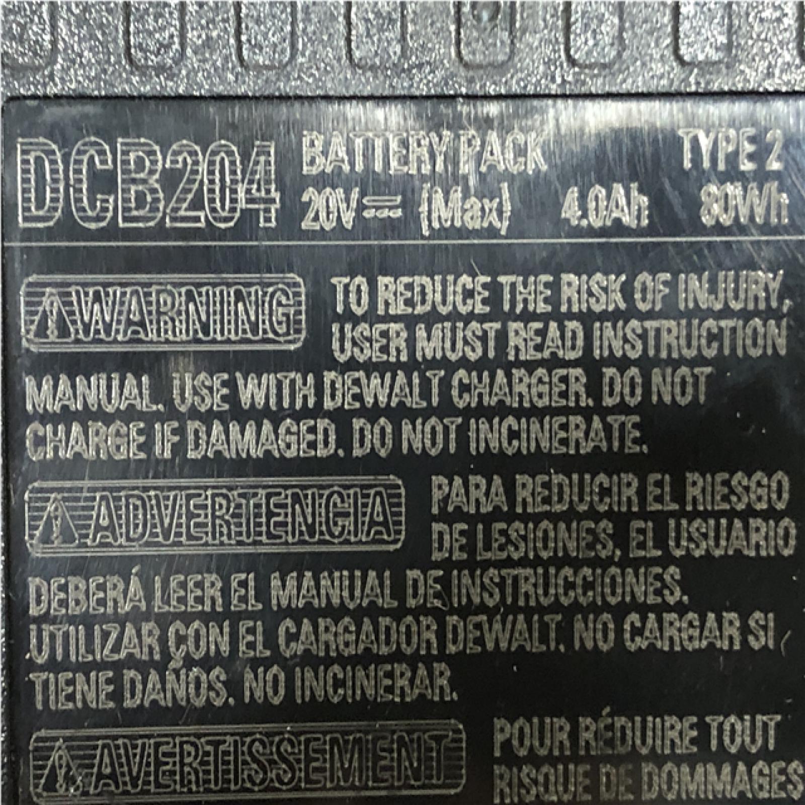 AS-IS DEWALT 20V MAX Premium Lithium-Ion 4.0Ah Battery Pack (2 Pack)
