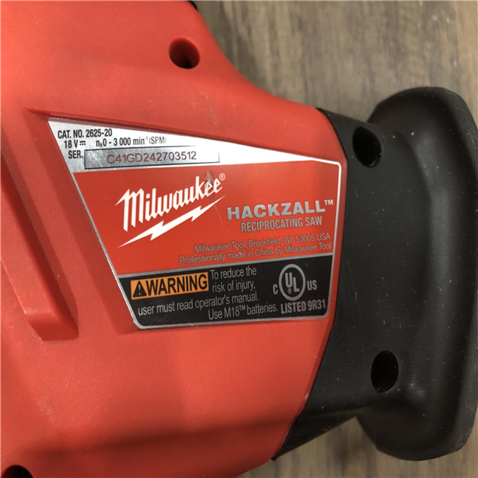 AS-IS Milwaukee 18V Lithium-Ion Cordless HACKZALL Reciprocating Saw (Tool-Only)