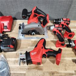 HOUSTON LOCATION - AS-IS (APPEARS LIKE NEW) Milwaukee 18V Lithium-Ion Cordless (5-Tool) Combo Kit