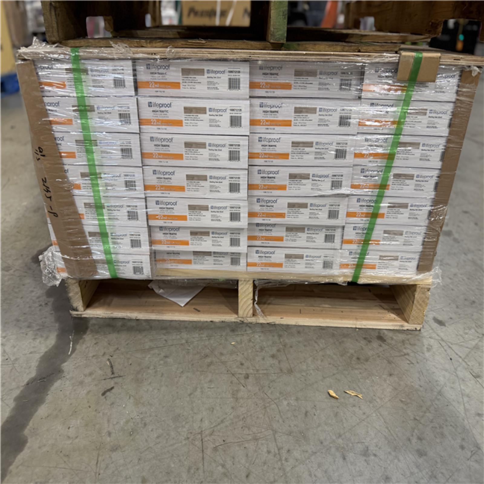 DALLAS LOCATION - Lifeproof Sterling Oak 22 MIL x 8.7 in. W x 48 in. L Click Lock Waterproof Luxury Vinyl Plank Flooring (20.1 sqft/case) PALLET -( 28 CASES)