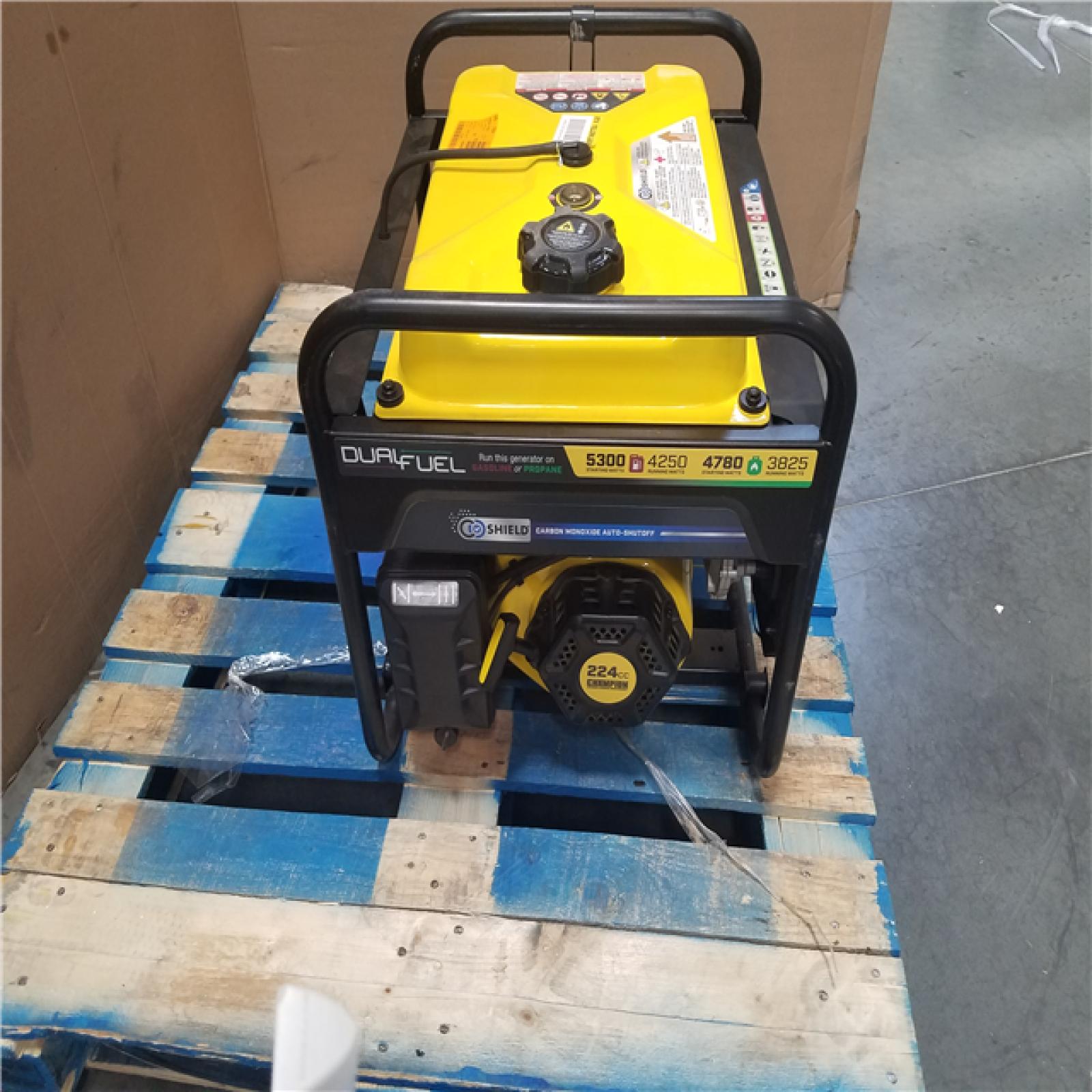 CALIFORNIA AS-IS CHAMPION DUAL FUEL PORTABLE GENERATOR