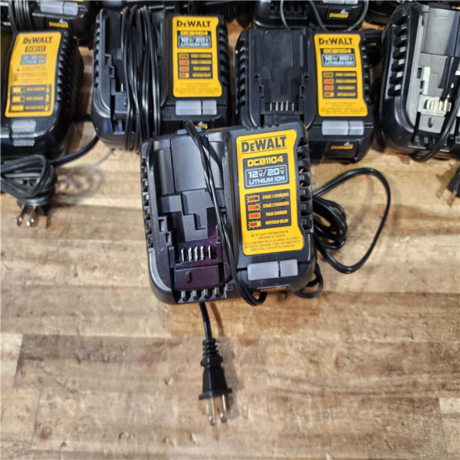 HOUSTON LOCATION - AS - IS DEWALT BATTERY CHARGER PACK QTY - 13