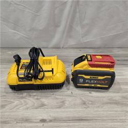 AS-IS FLEXVOLT 20V/60V MAX 9.0 Ah Battery Pack and Charger Starter Kit