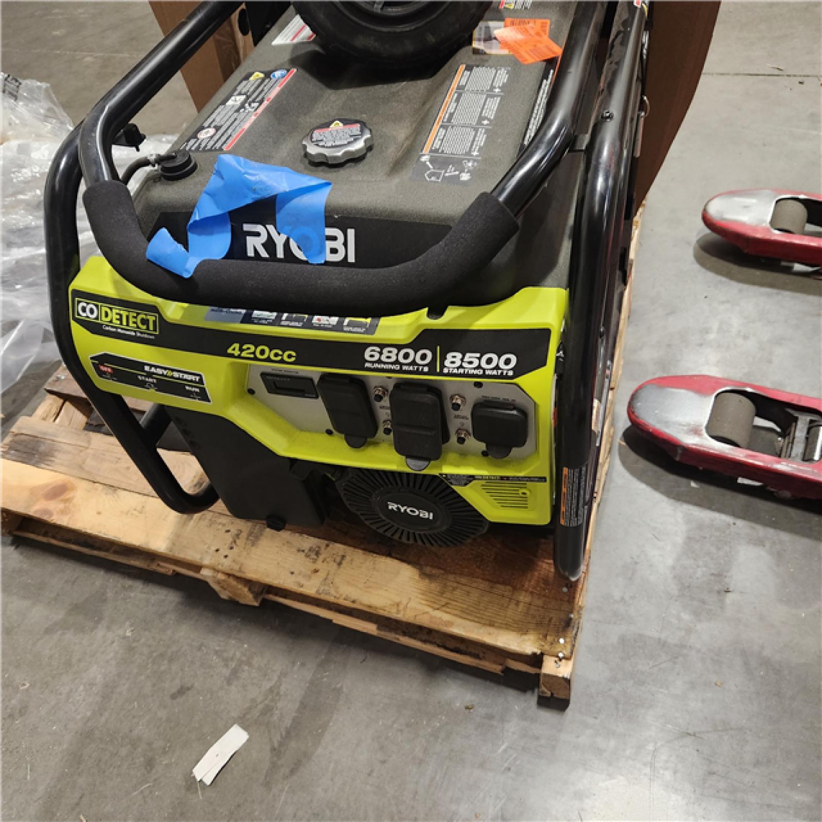 Dallas Location - As-Is RYOBI 6,500-Watt Gasoline Portable Generator
