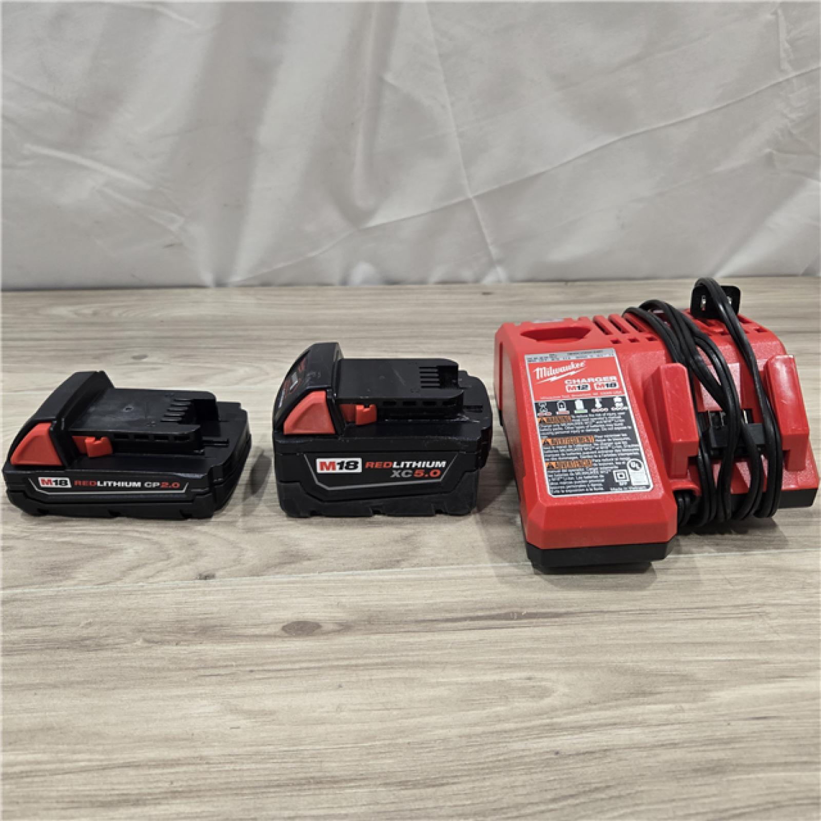 AS-IS Milwaukee M18 18-Volt Lithium-Ion Battery Starter Kit