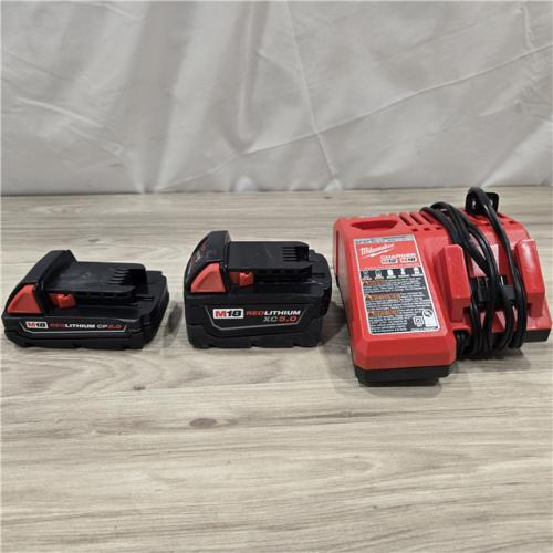 AS-IS Milwaukee M18 18-Volt Lithium-Ion Battery Starter Kit