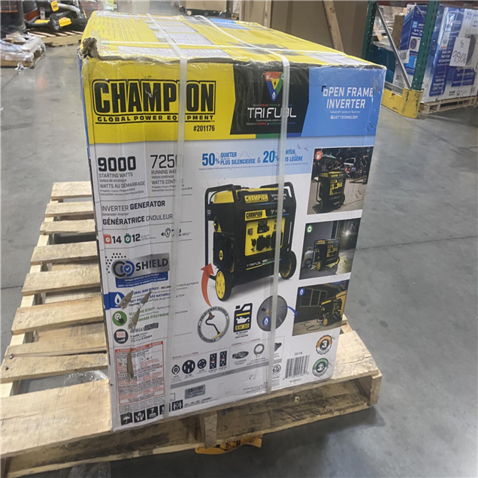 Dallas Location -NEW- Champion Power Equipment 9000-Watt Gas Inverter Generator