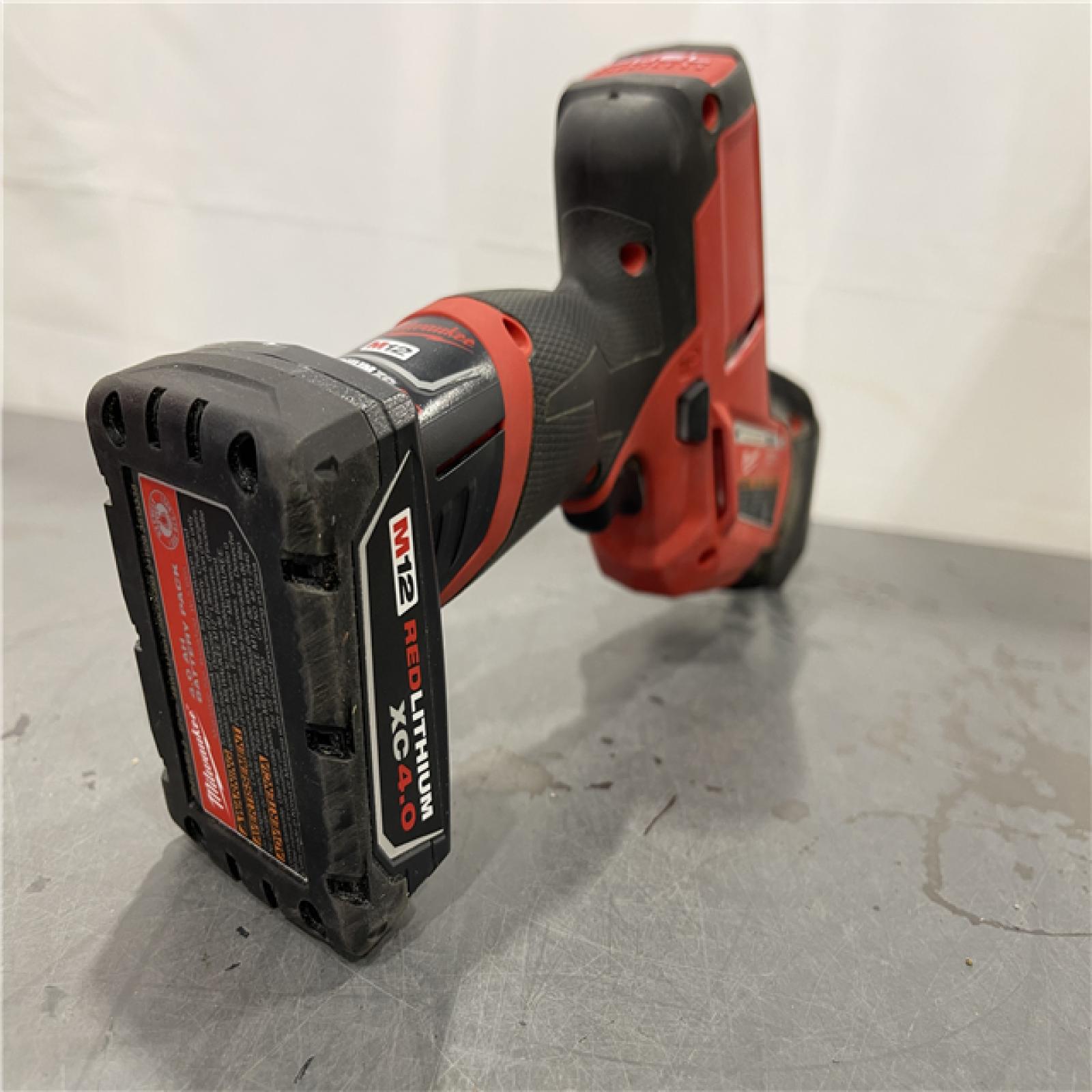 AS-IS - Milwaukee M12 FUEL 12-Volt Lithium-Ion Brushless Cordless HACKZALL Reciprocating Saw Kit