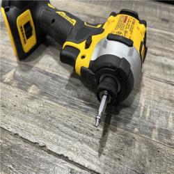 AS-IS DEWALT ATOMIC 20V MAX Lithium-Ion Cordless 1/4 in. Brushless Impact Driver Kit