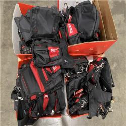Dallas Location - NEW- Milwaukee General Contractor Work Waist Tool Belt with Suspension Rig(Lot Of 14)