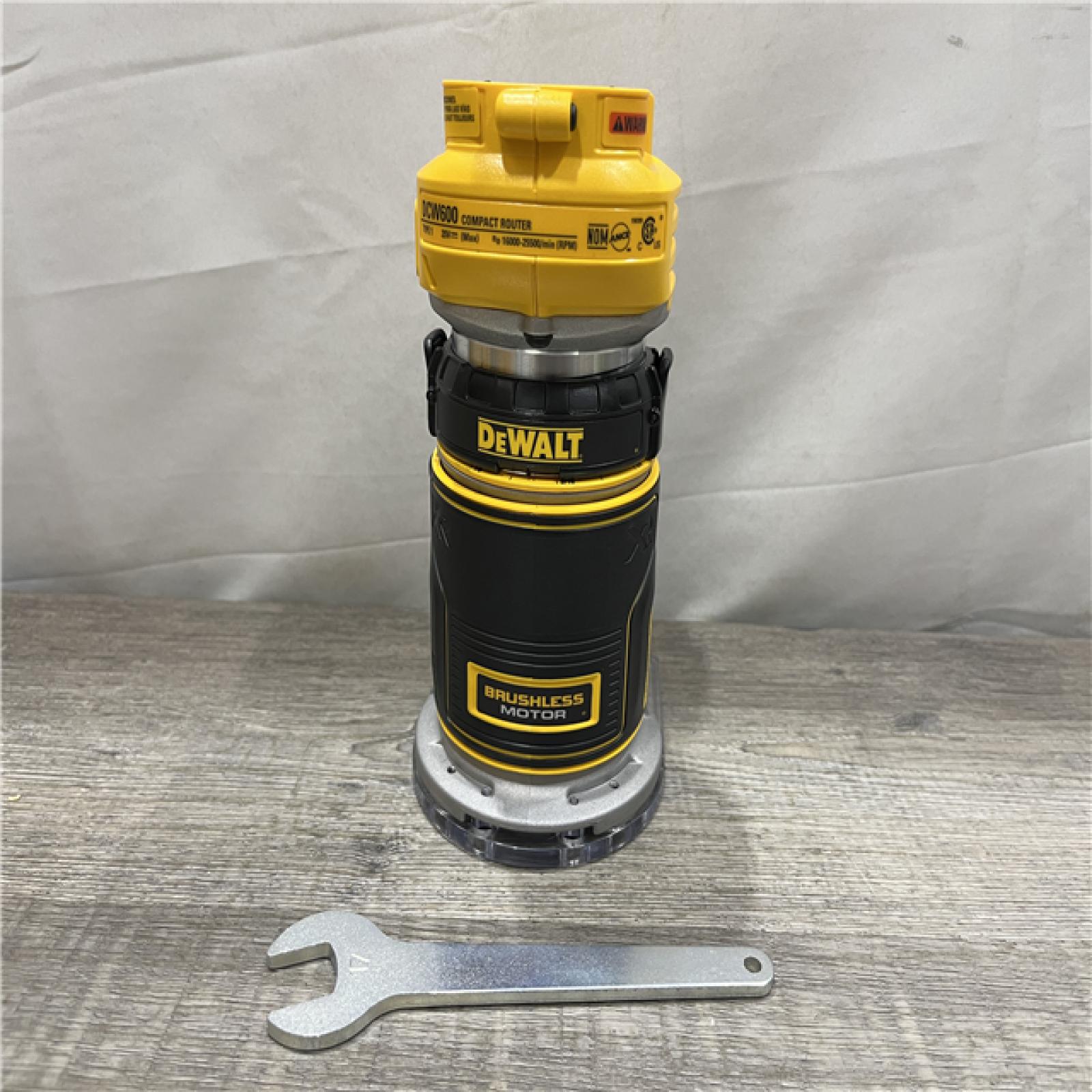 AS-IS DEWALT 20V MAX XR Cordless Brushless Fixed Base Compact Router (Tool Only)