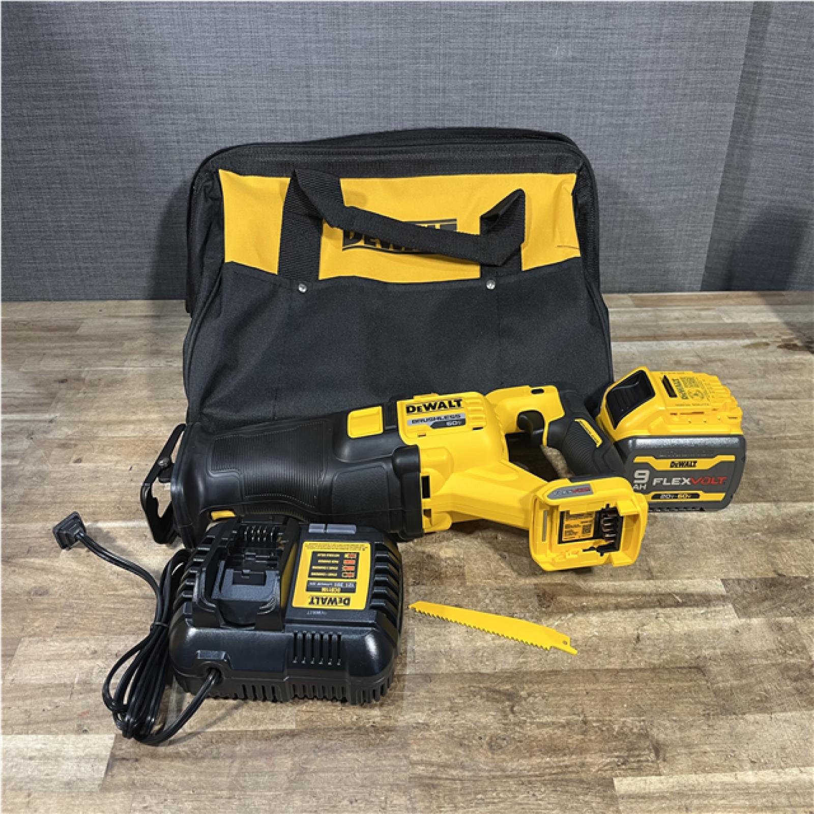 Houston Location AS-IS DEWALT FLEXVOLT 60-Volt MAX Cordless Brushless Reciprocating Saw Kit