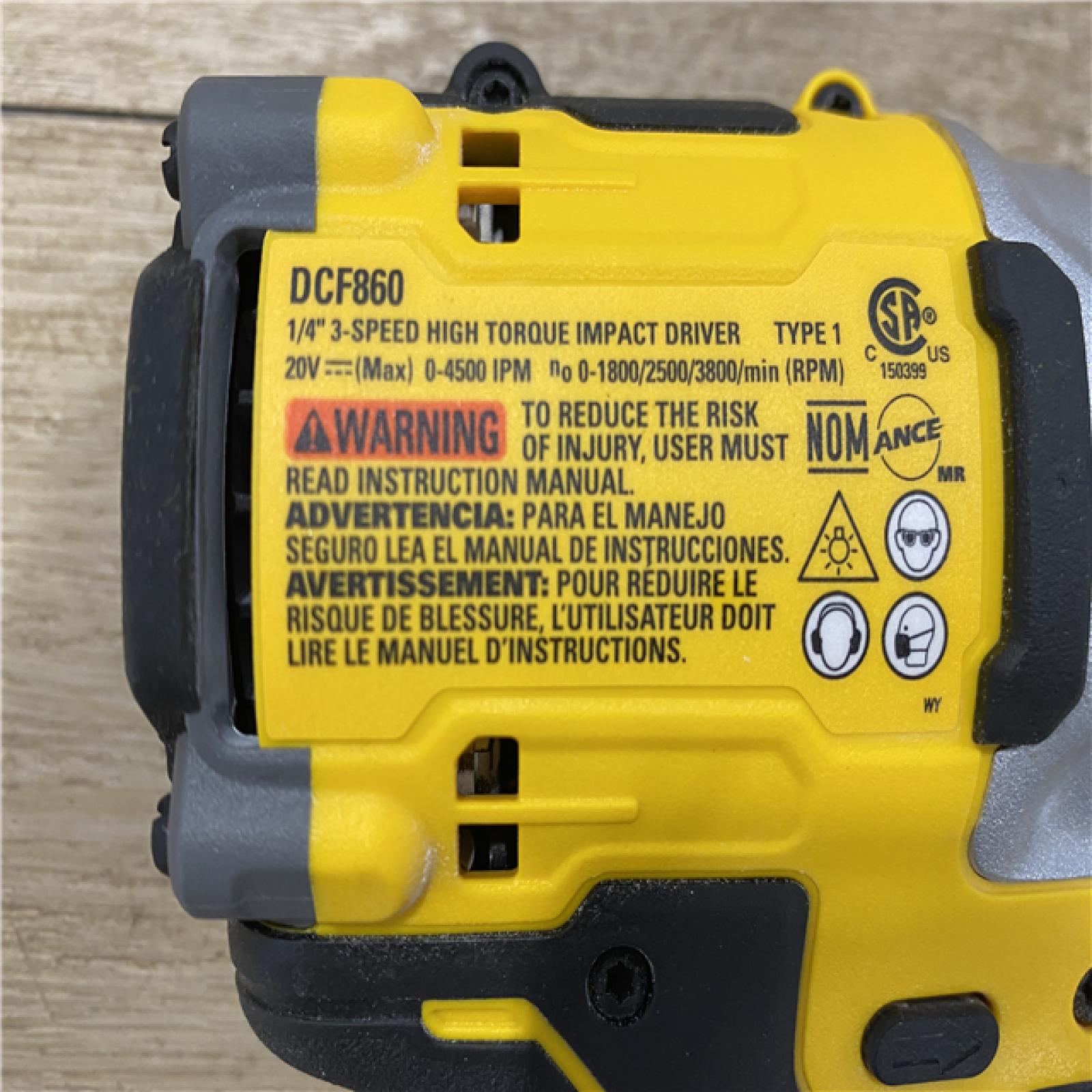 AS-IS DEWALT 20V MAX XR Cordless Impact Driver (Tool Only)