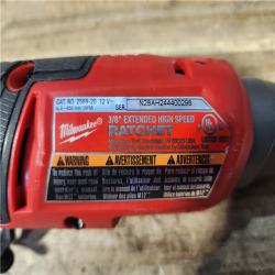 HOUSTON LOCATION - AS-IS Milwaukee  FUEL 12V Lithium-Ion Brushless Cordless 3/8 in. Extended Reach High Speed Ratchet (Tool Only)
