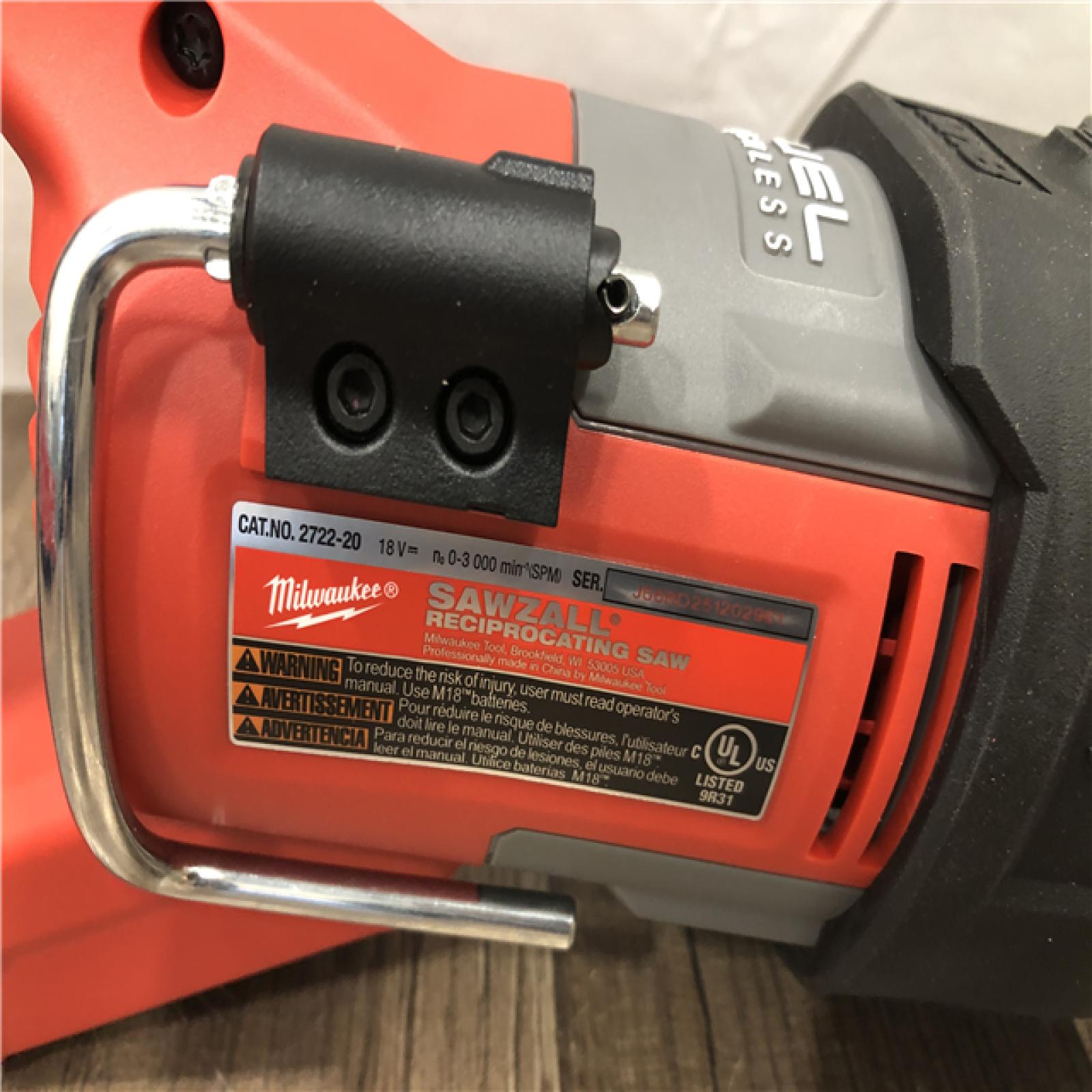 AS-IS Milwaukee  FUEL 18V Lithium-Ion Brushless Cordless Super SAWZALL Orbital Reciprocating Saw (Tool-Only)