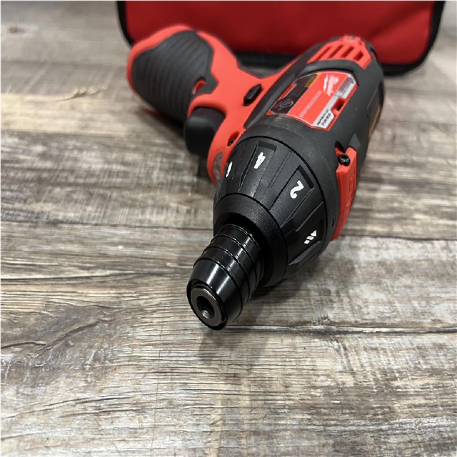 AS-IS Milwaukee 12V Lithium-Ion Cordless 1/4 in. Hex Screwdriver Kit