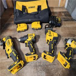 Houston Location - DeWalt 20V MAX ATOMIC Cordless Brushless 4 Tool Combo Kit - Appears In GOOD Condition