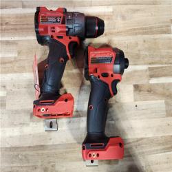 HOUSTON LOCATION - AS-IS (APPEARS LIKE NEW) Milwaukee  FUEL 18V Lithium-Ion Brushless Cordless Hammer Drill and Impact Driver Combo Kit