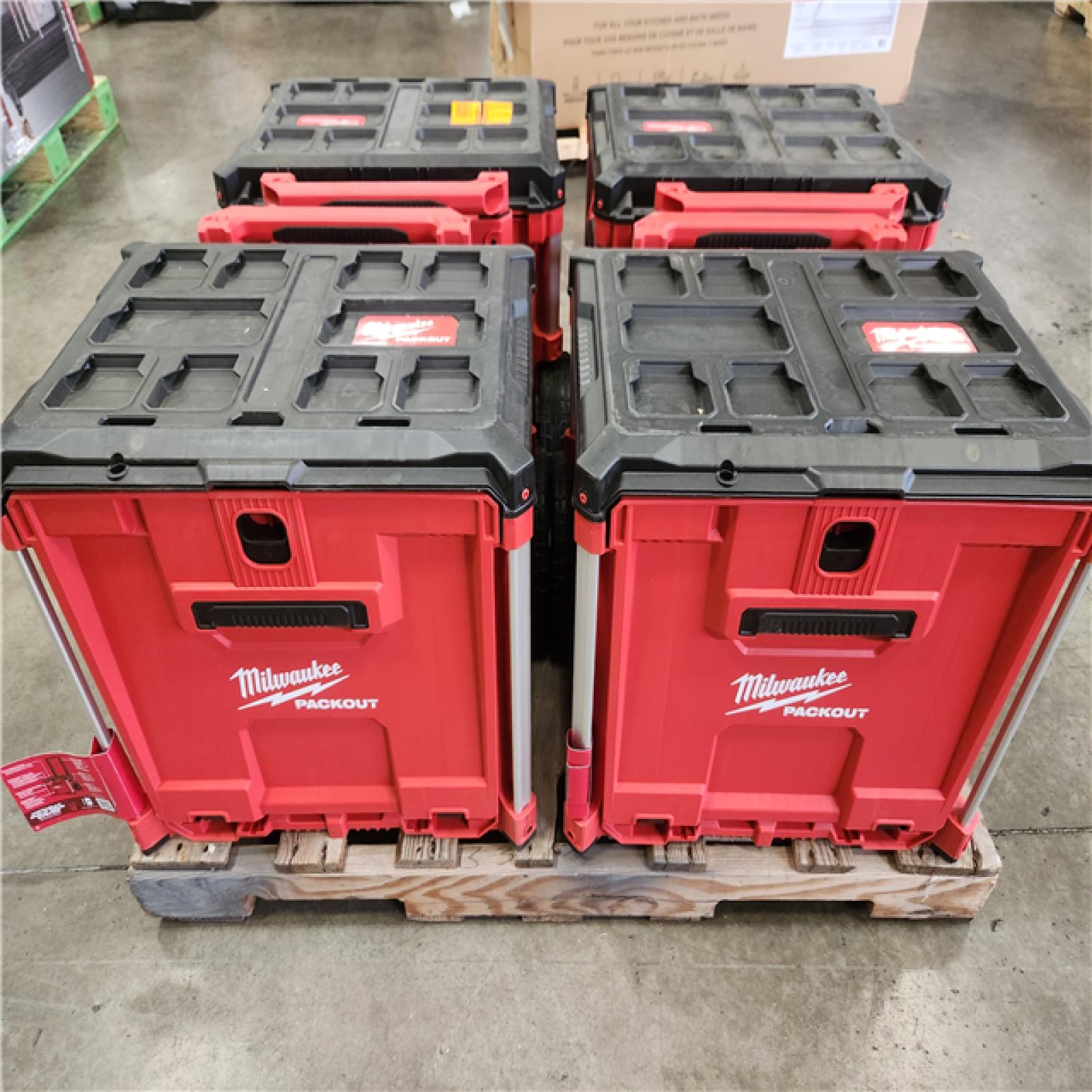 Phoenix NEW Milwaukee PACKOUT 19 in. Rolling Drawer Tool Box Pallet (4-Tool Boxes)