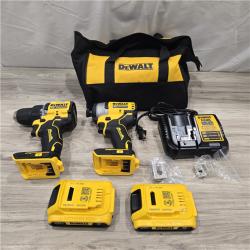 AS-IS Dewalt DCK225D2 20V MAX ATOMIC Compact Cordless Drill Driver and Impact Driver Combo Kit
