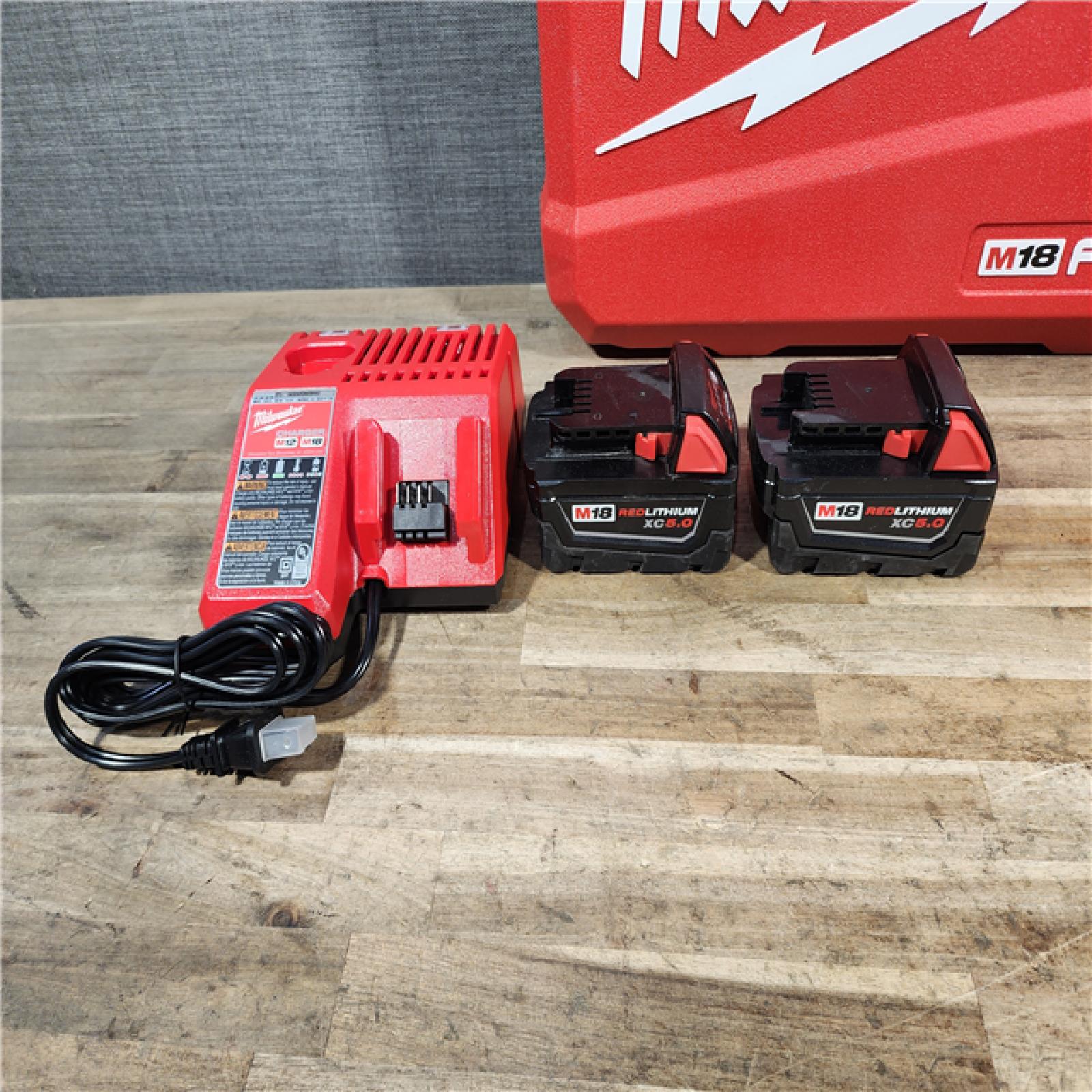 HOUSTON LOCATION - AS-IS (APPEARS LIKE NEW) Milwaukee FUEL 18V Lithium-Ion Brushless Cordless Hammer Drill and Impact Driver Combo Kit